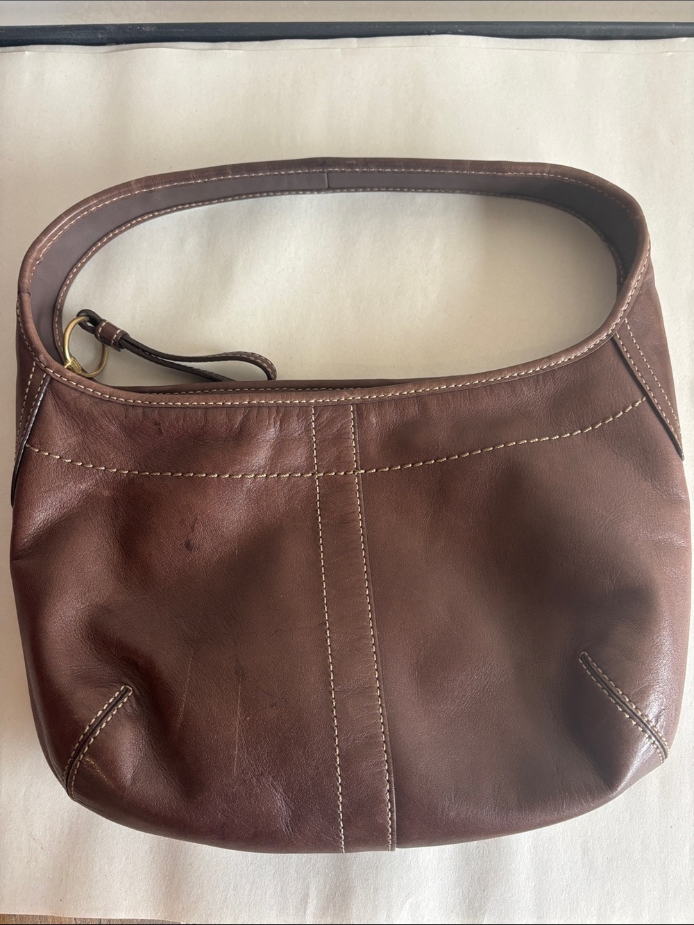 Coach Ergo Brown Leather Shoulder Bag